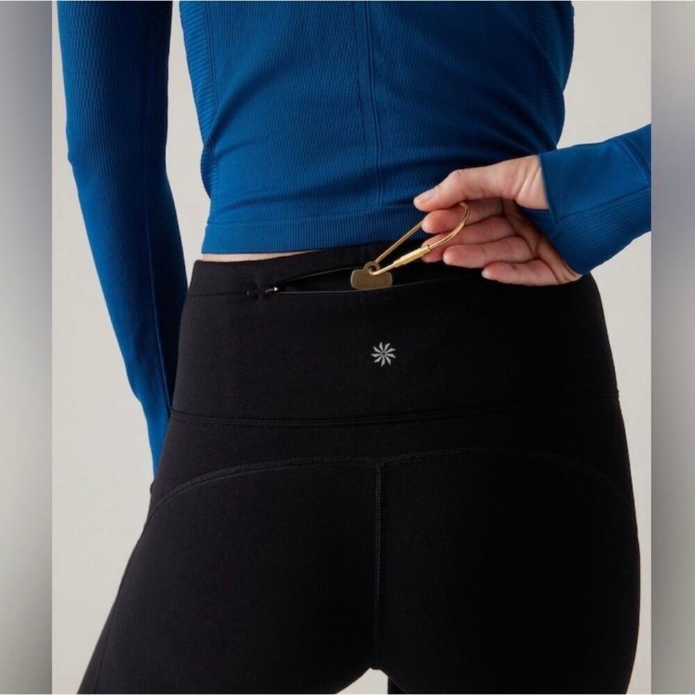 Athleta Altitude Pants Polartech Power Stretch Fleece Lined High Rise PL NWOT - Picture 3 of 16